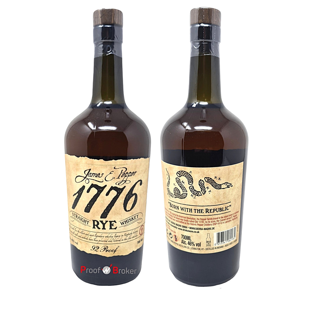 1776 Straight Rye Whiskey 0,7 L