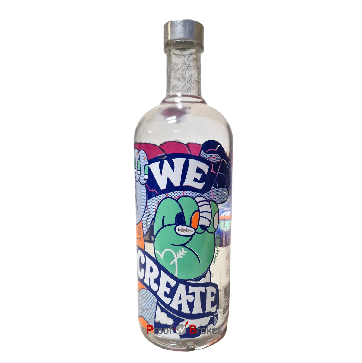 Absolut Vodka Together We Create Pink Hand 1,0 L