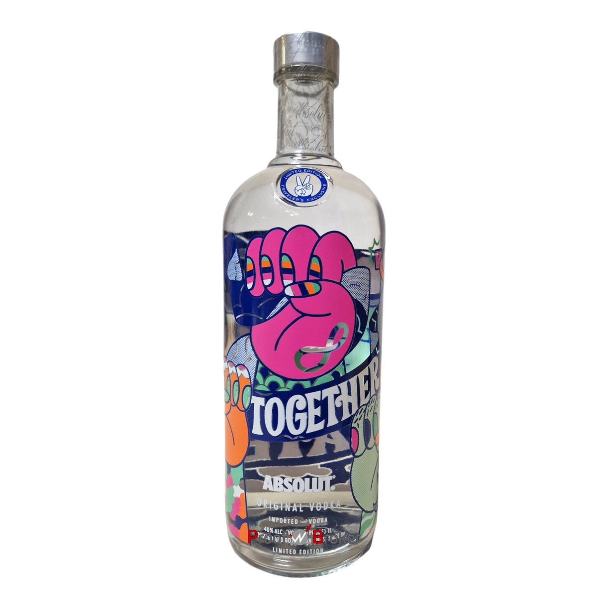 Absolut Vodka Together We Create Pink Hand 1,0 L