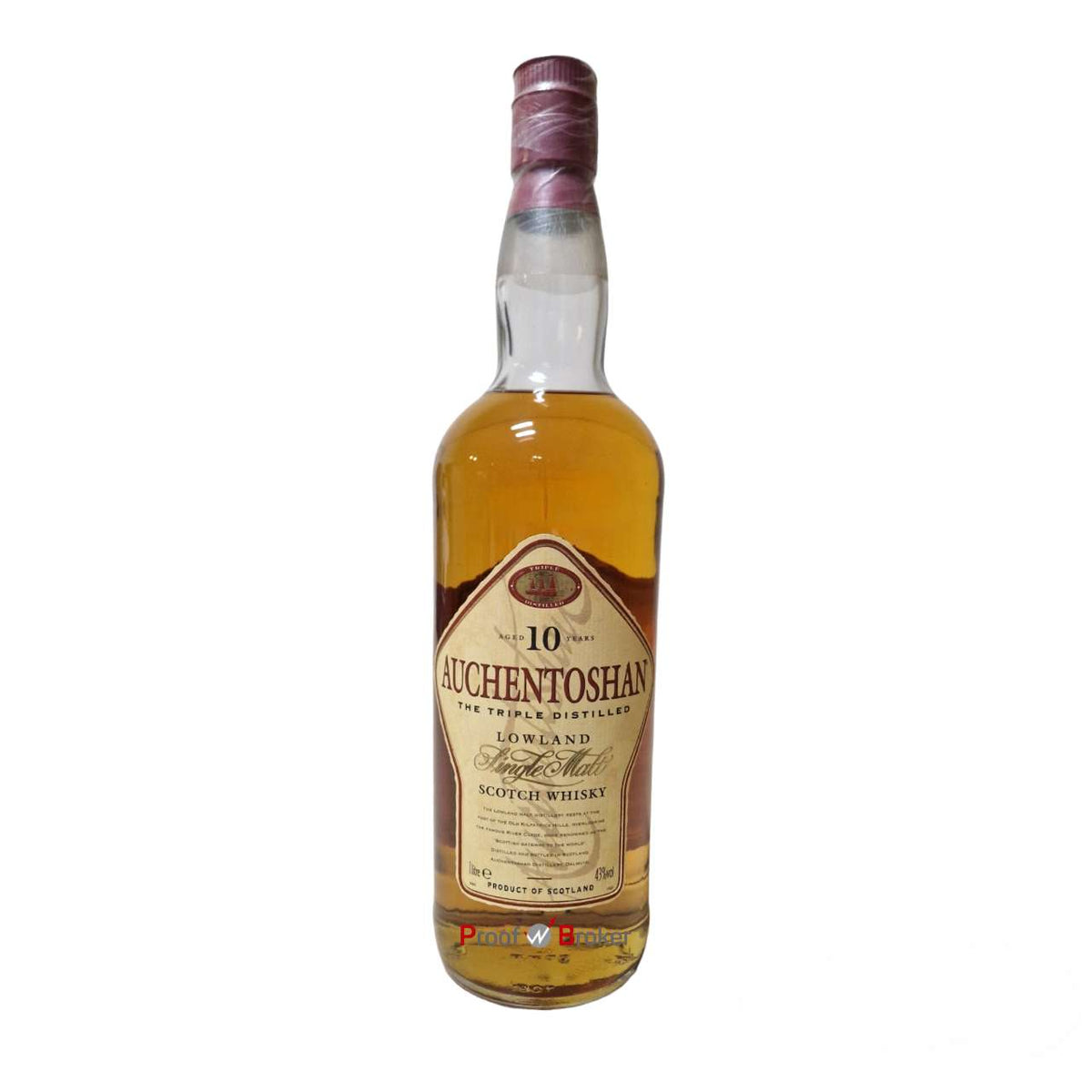 Auchentoshan 10 Years Old Triple Distilled 1,0 L