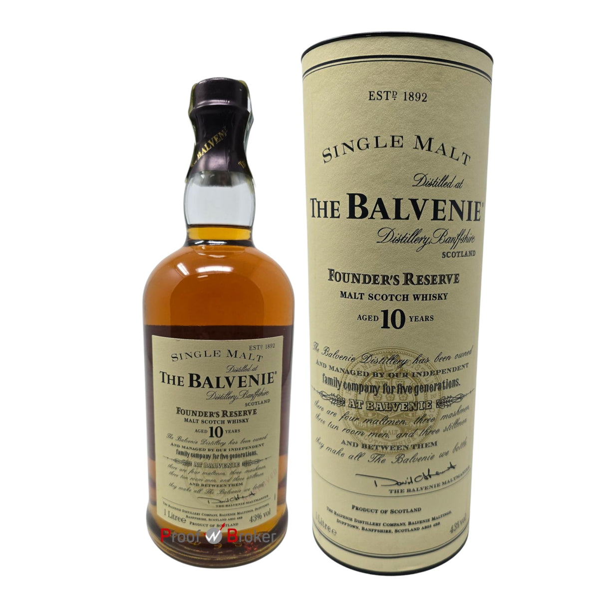 Balvenie Founders Reserve 10 Years Old Bottling 1,0 L