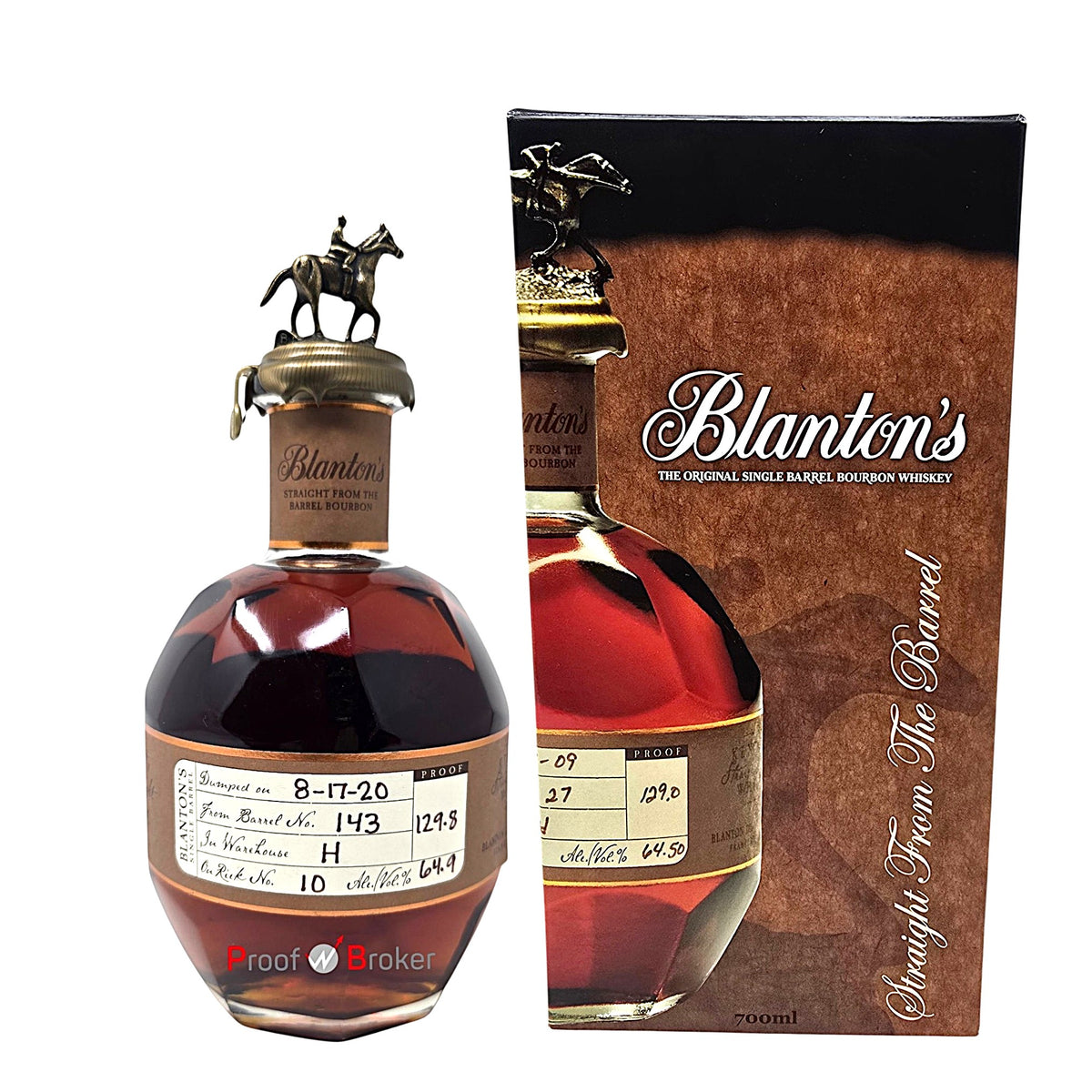 Blanton's Straight From The Barrel Bottled 2020 0,7 L