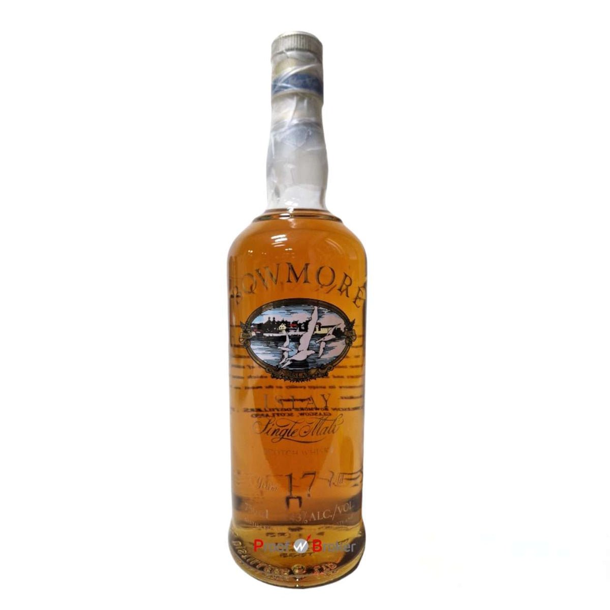Bowmore 17 Years Old Glass Printed Label 750 ML