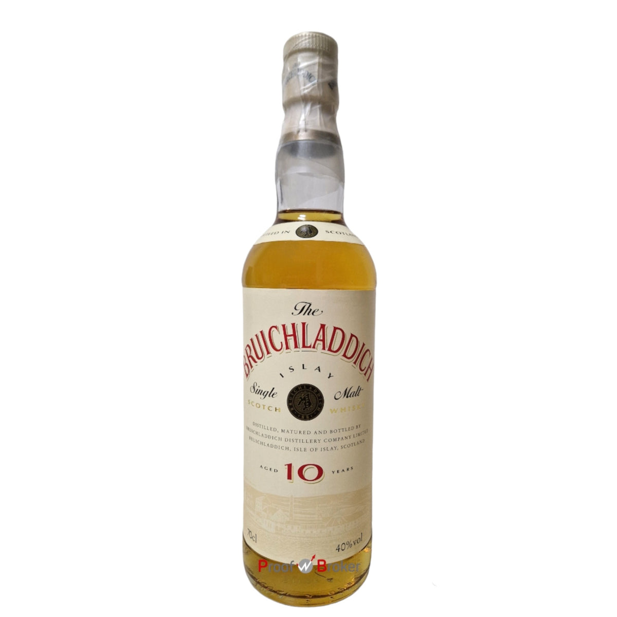 Bruichladdich 10 Years Old Cream Label Red Letters 0,7 L