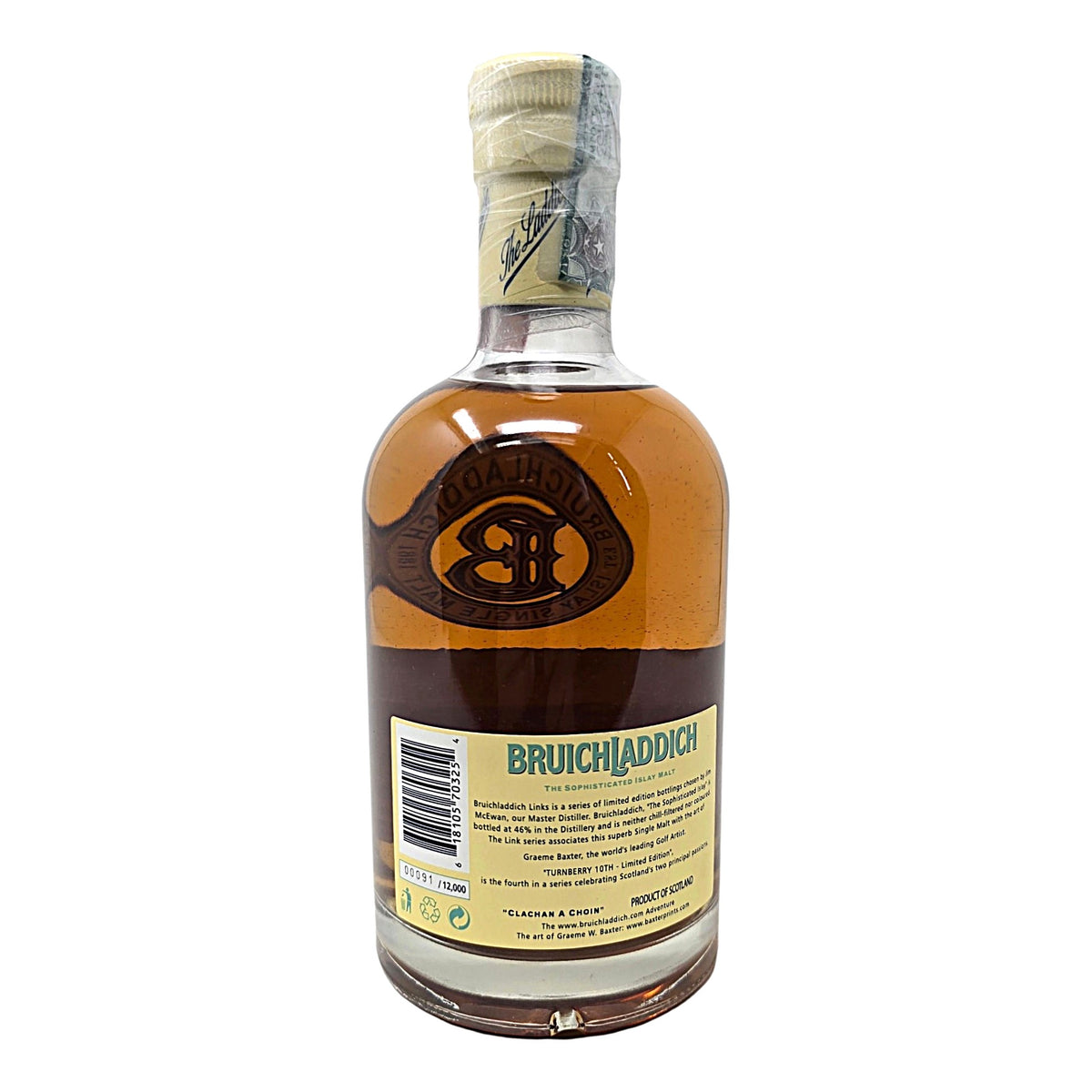 Bruichladdich Links Turnberry 10Th Bottle No.(91) 14 Years Old 0,7 L
