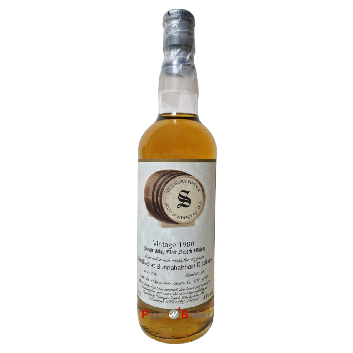 Bunnahabhain 1980 Signatory Vintage 18 Years 0,7 L