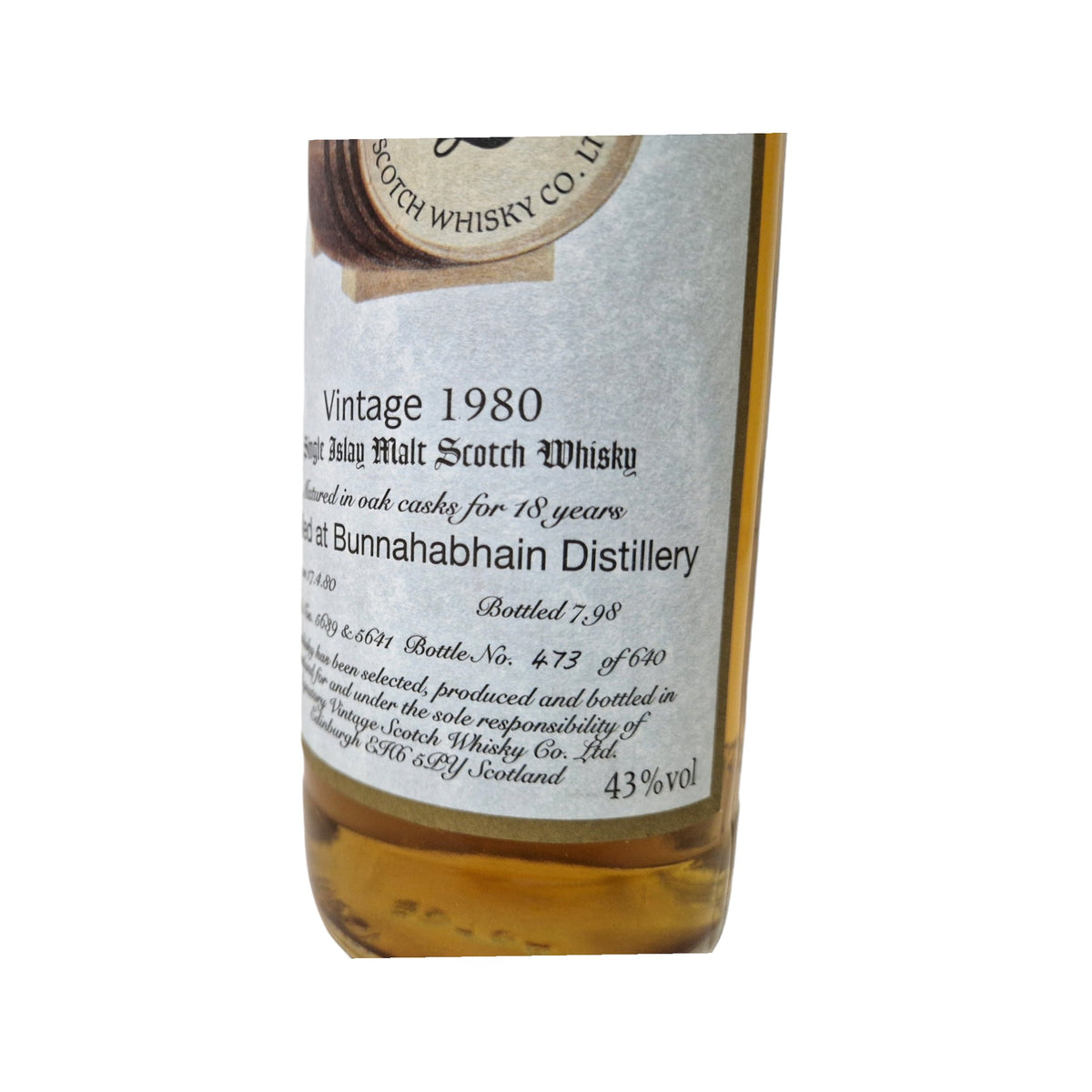 Bunnahabhain 1980 Signatory Vintage 18 Years 0,7 L