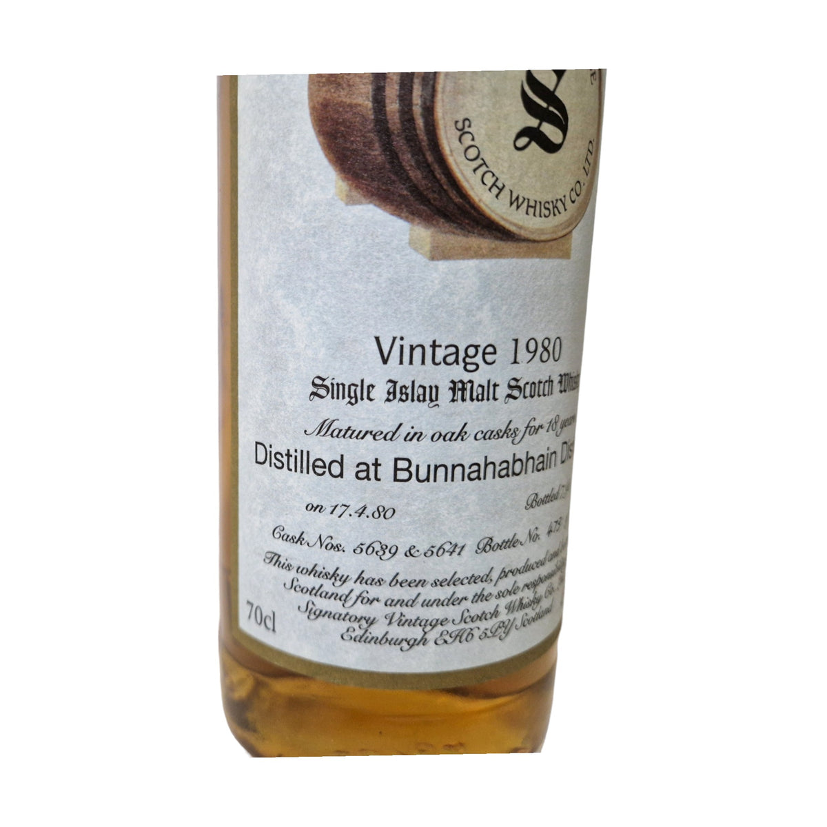 Bunnahabhain 1980 Signatory Vintage 18 Years 0,7 L
