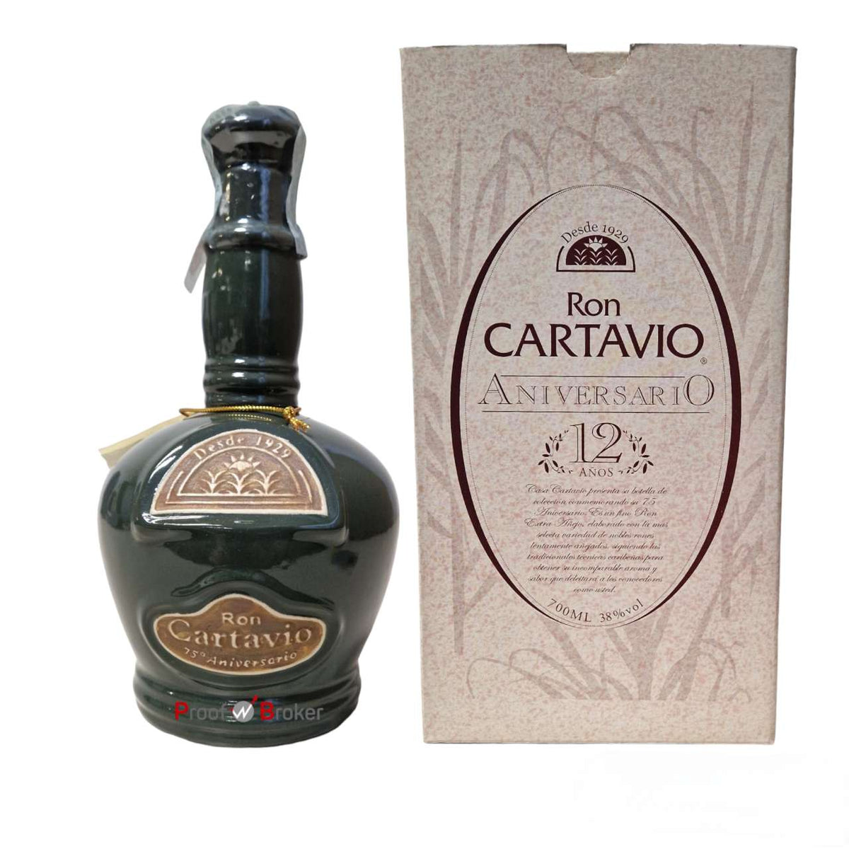 Cartavio 75 Anniversario Ceramic Bottle 12 Años Ron 0,7 L