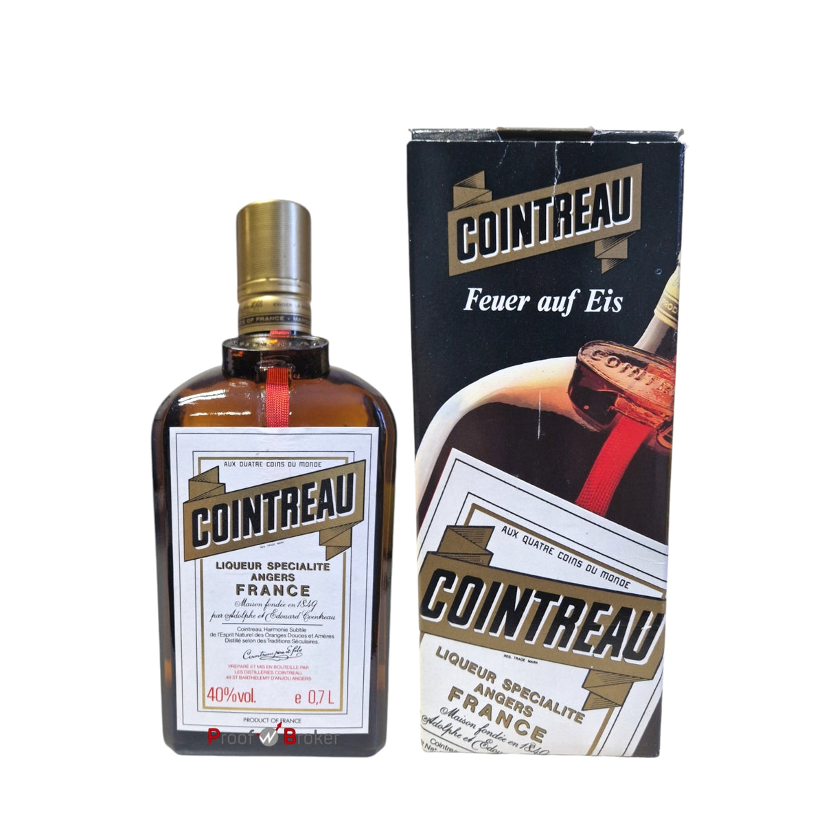 Cointreau Liqueur Specialite Angers France Bottled 1980s 0,7 L