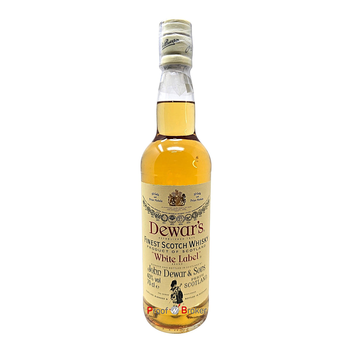 Dewars White Label Finest Scotch Whisky Old Label 0,7 L