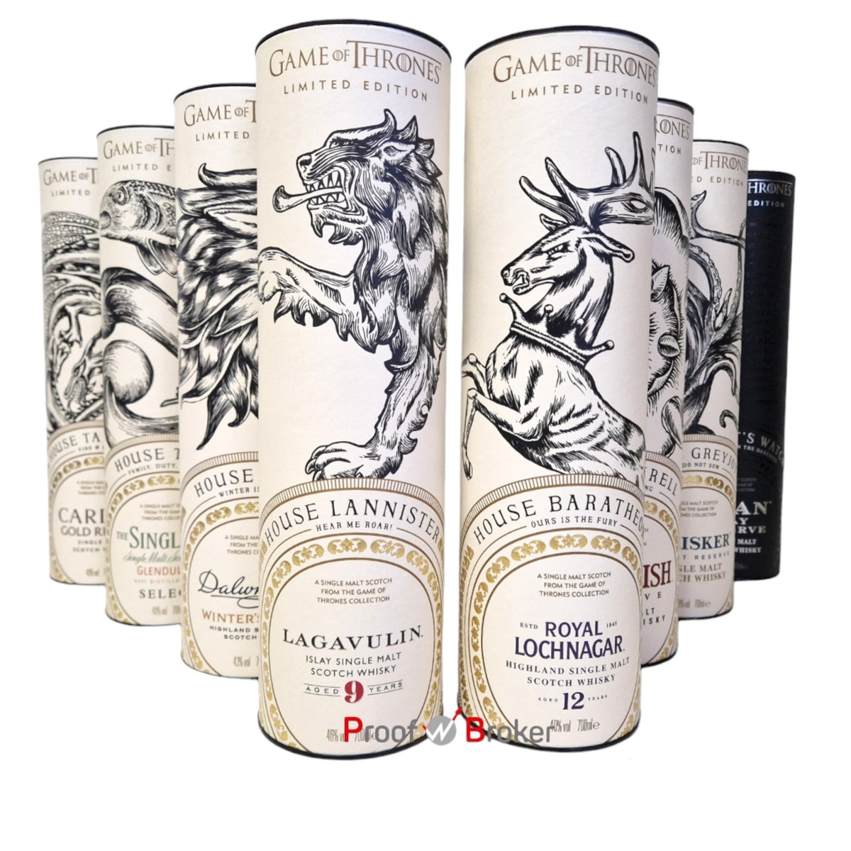 Game of Thrones Whisky 8 Bottles Set 5,6 L