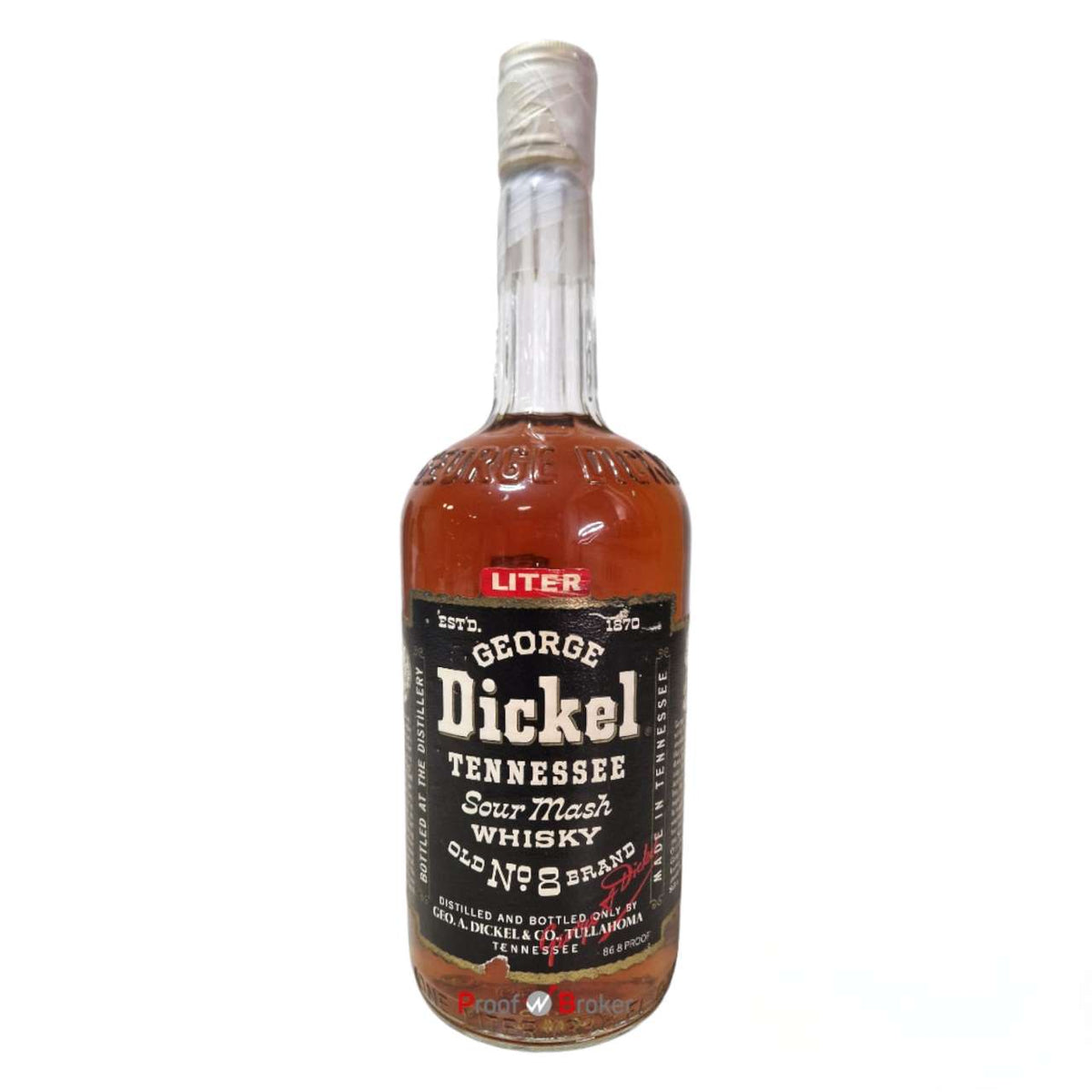 George Dickel Old No.8 Brand Tennessee Sour Mash Whisky 1,0 L
