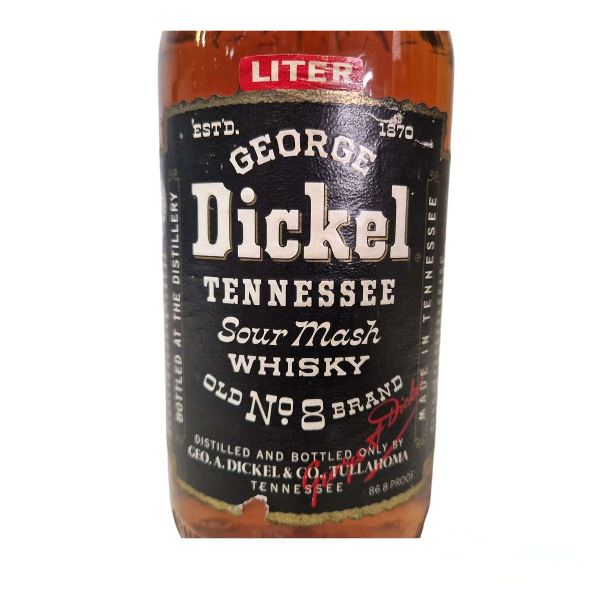 George Dickel Old No.8 Brand Tennessee Sour Mash Whisky 1,0 L
