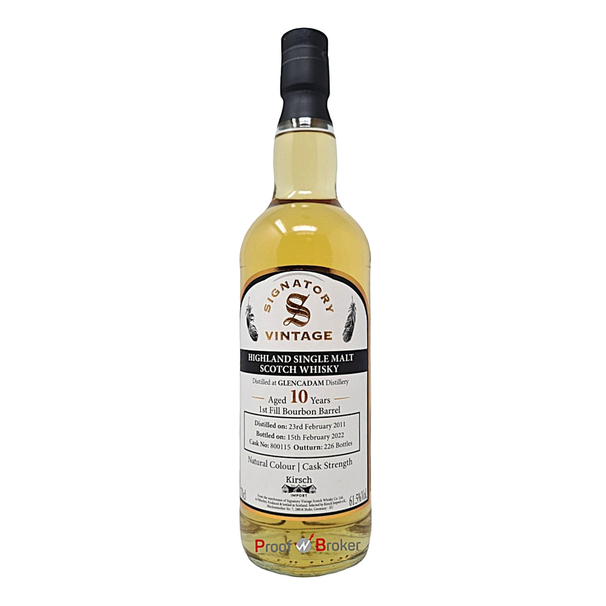 Glencadam Vintage 2011 Signatory Whisky 0,7 L