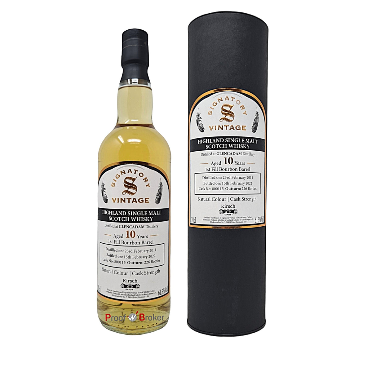 Glencadam Vintage 2011 Signatory Whisky 0,7 L