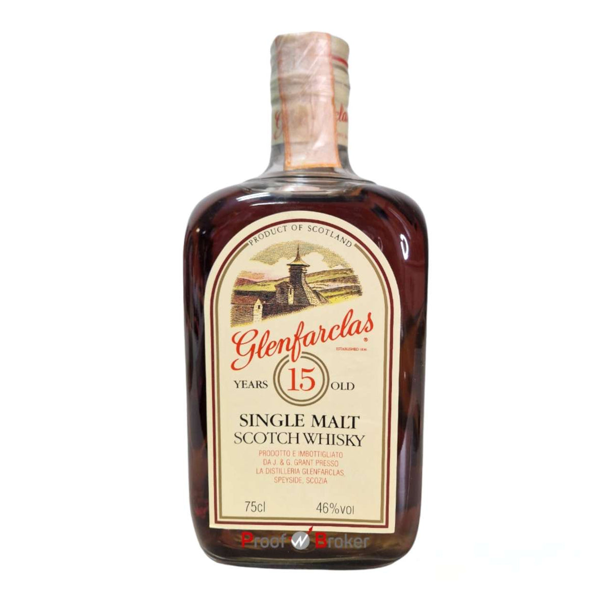 Glenfarclas 15 Year Old 1980s Averna Import 0,75 L