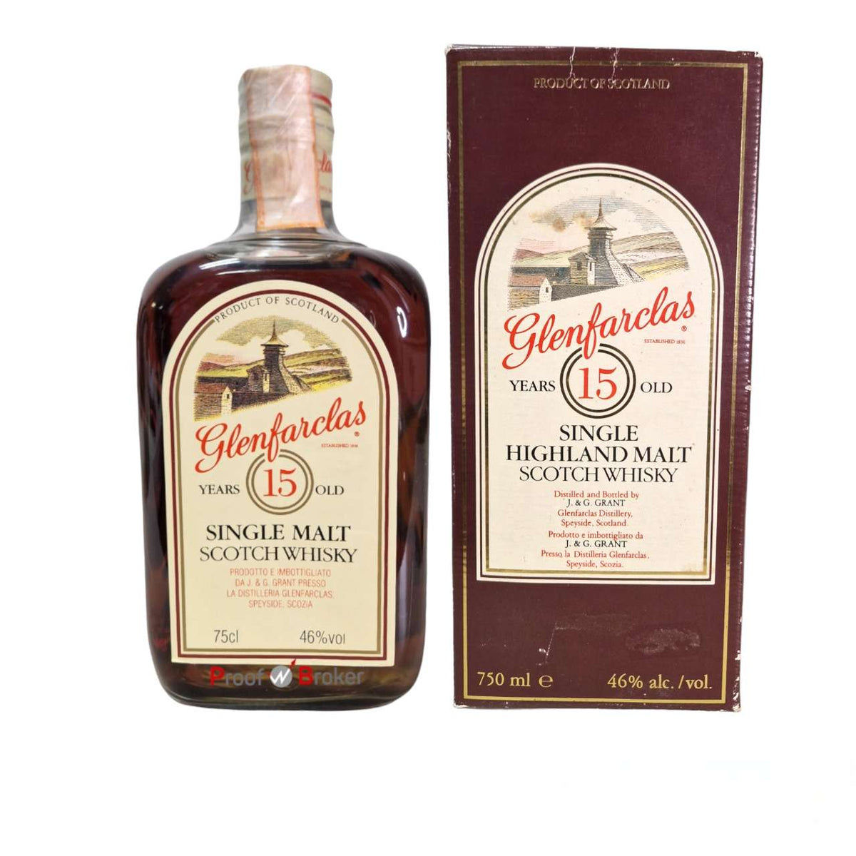 Glenfarclas 15 Year Old 1980s Averna Import 0,75 L