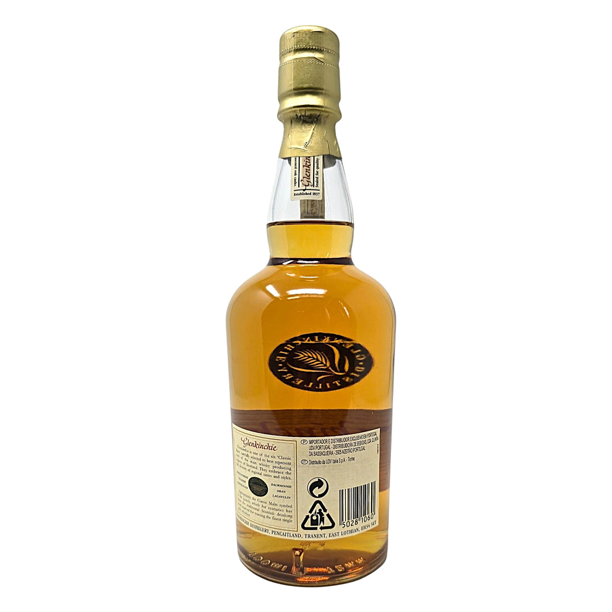 Glenkinchie 10 Years Old Classic Malts Alte Version 0,7 L