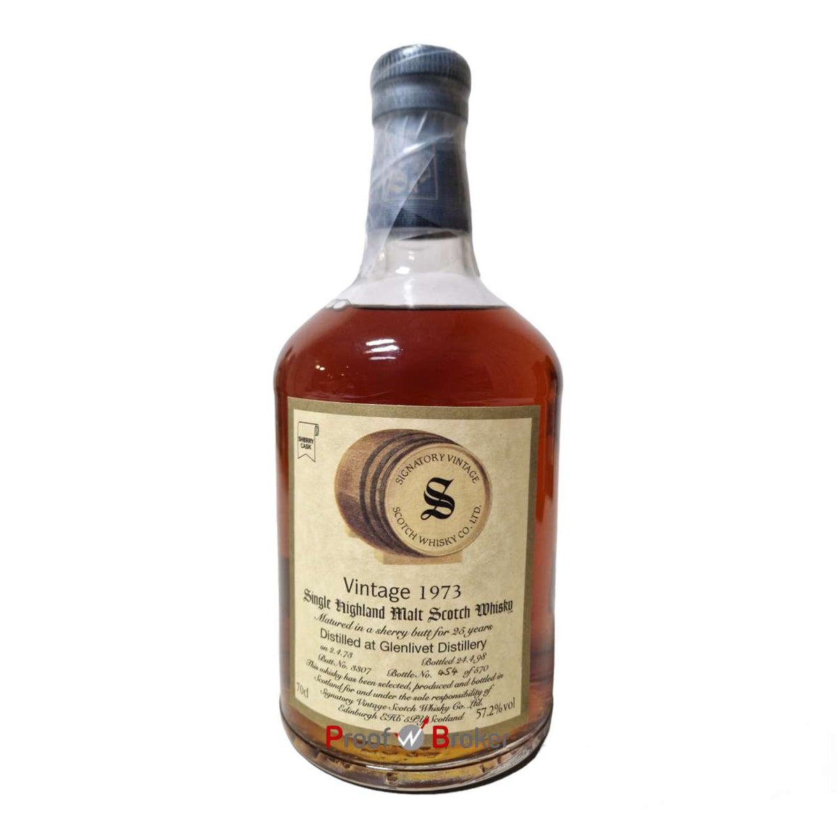 Glenlivet 1973 Signatory Vintage Collection Dumpy 25 Years 0,7 L