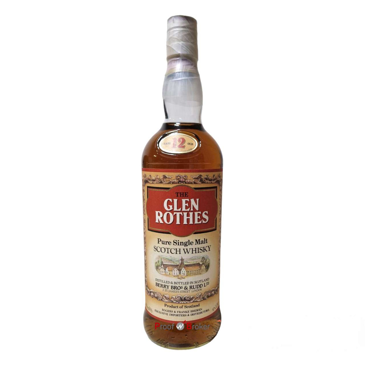 Glenrothes 12 Years Old Berry Brothers & Rudd 1980s 0,75 L