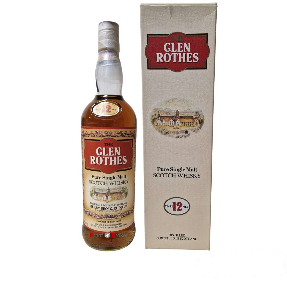 Glenrothes 12 Years Old Berry Brothers & Rudd 1980s 0,75 L