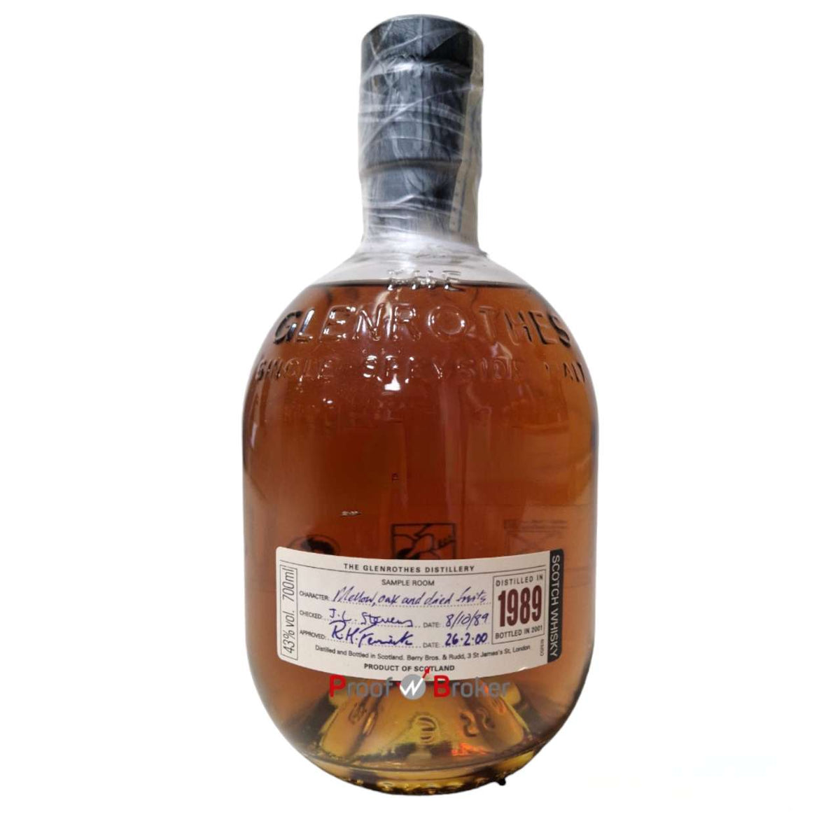 Glenrothes 1989 Bottled 2001 Speyside Malt 0,7 L