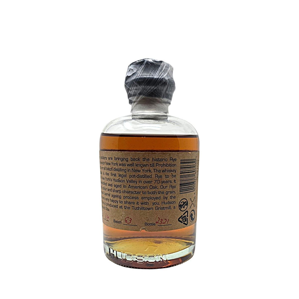 Hudson Manhattan Rye 2014 Batch No. E3 0,35 L