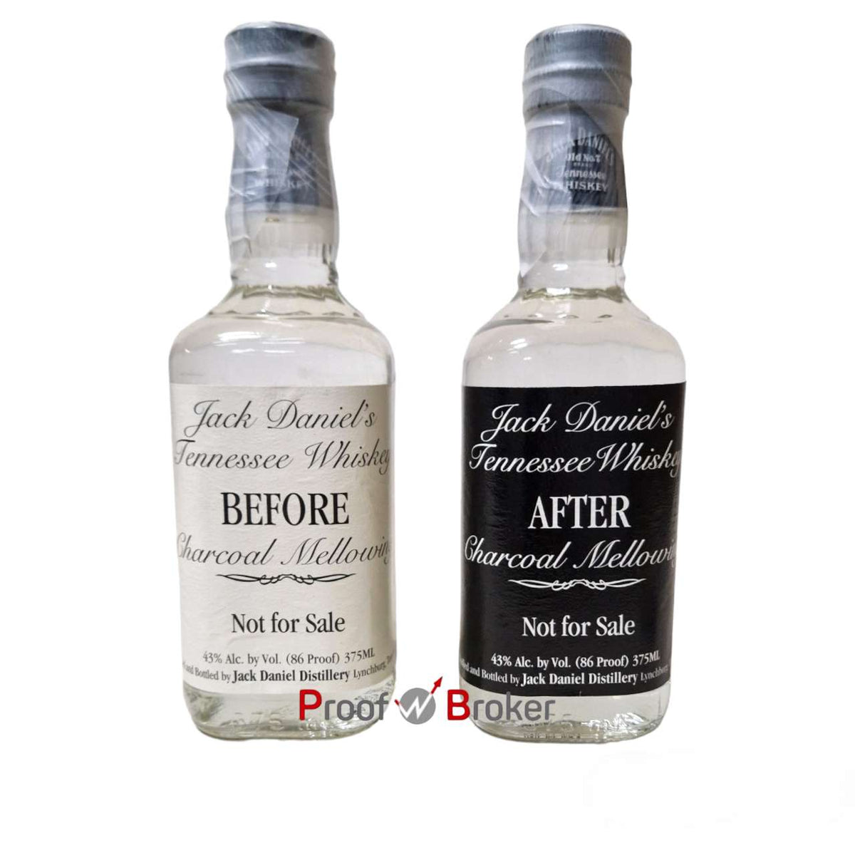 Jack Daniel's Before & After Charcoal Mellowing Set 2 x 375 ML