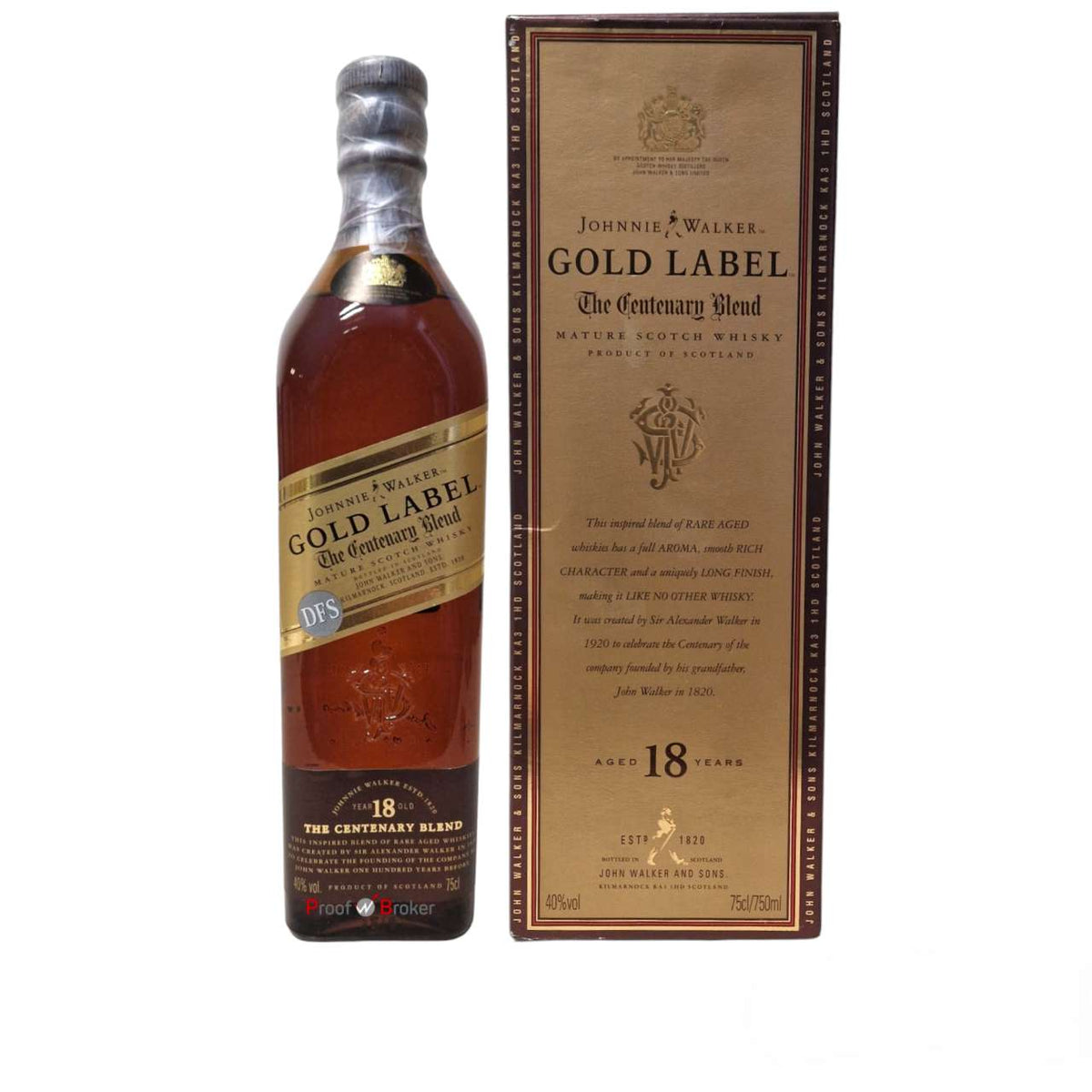 Johnnie Walker 18 Years Gold Label The Centenary Blend 0,75 L