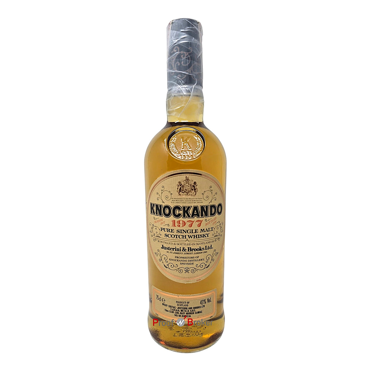 Knockando 1977 Bottled 1991 Justerini & Brooks Pure Single Malt Scotch Whisky 0,75 L