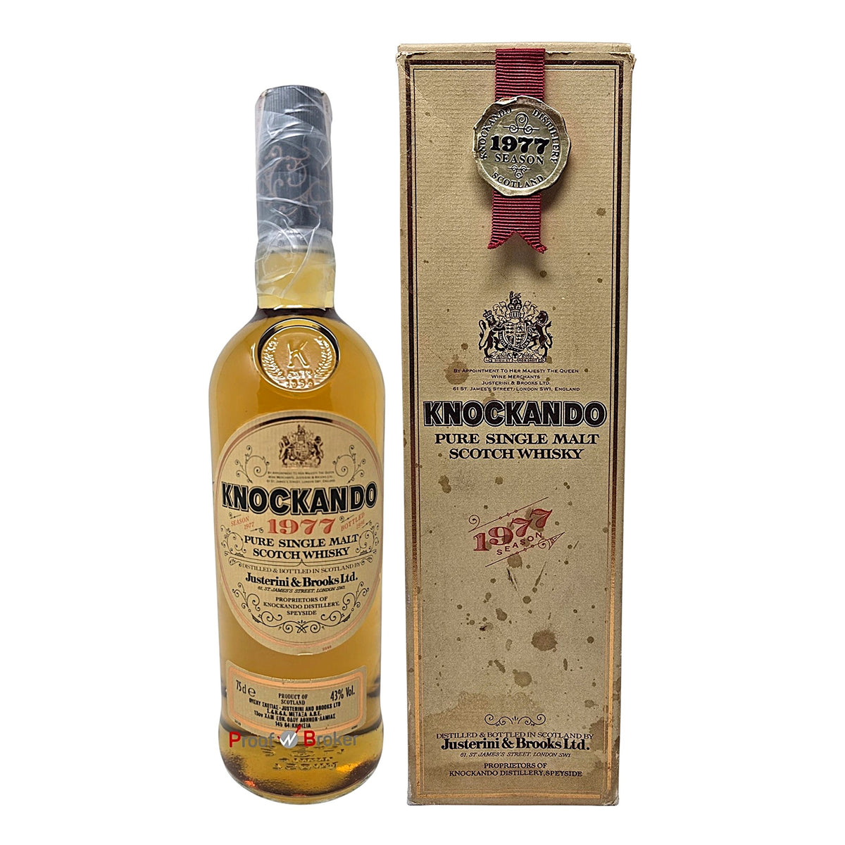 Knockando 1977 Bottled 1991 Justerini & Brooks Pure Single Malt Scotch Whisky 0,75 L
