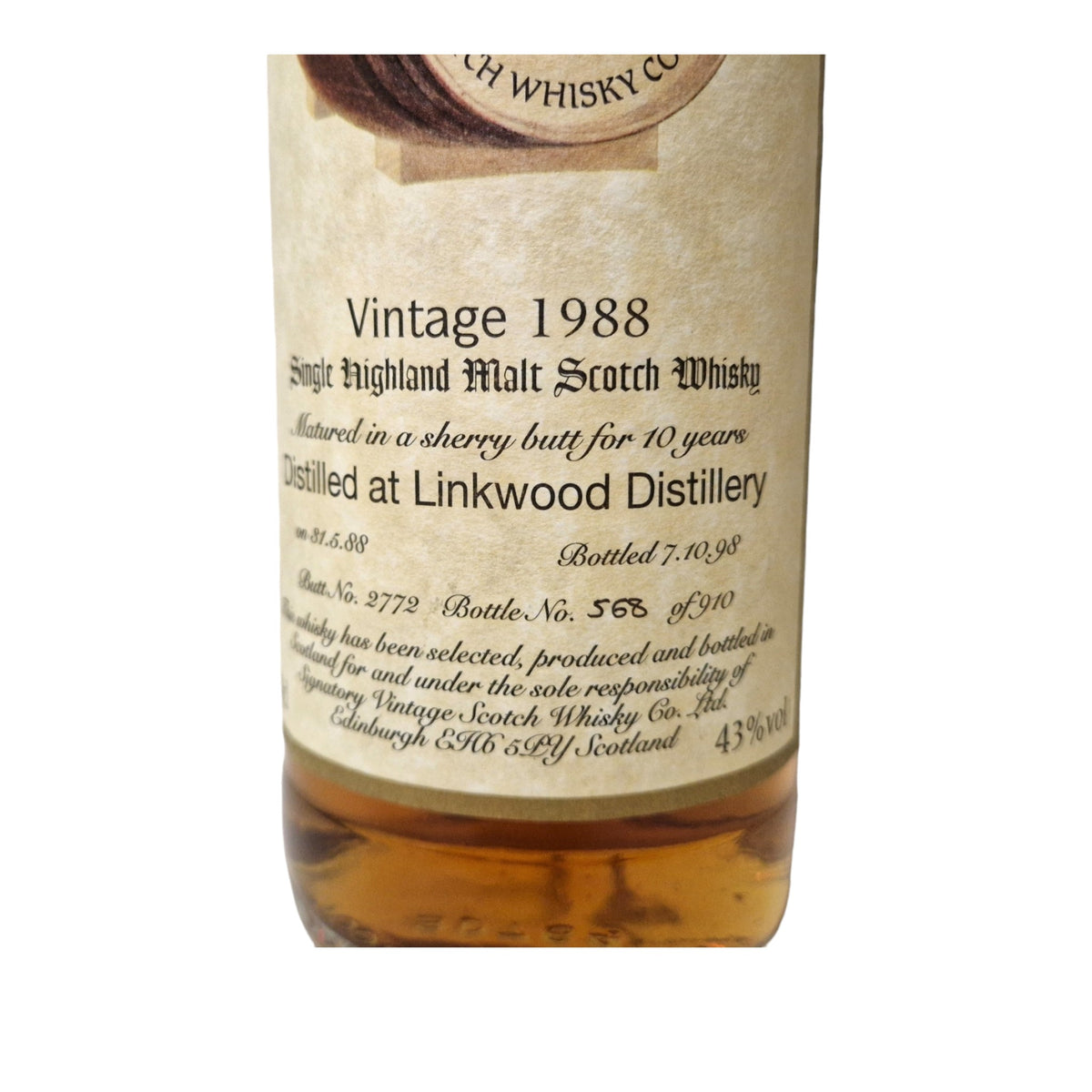 Linkwood 1988 Signatory Vintage Collection 0,7 L