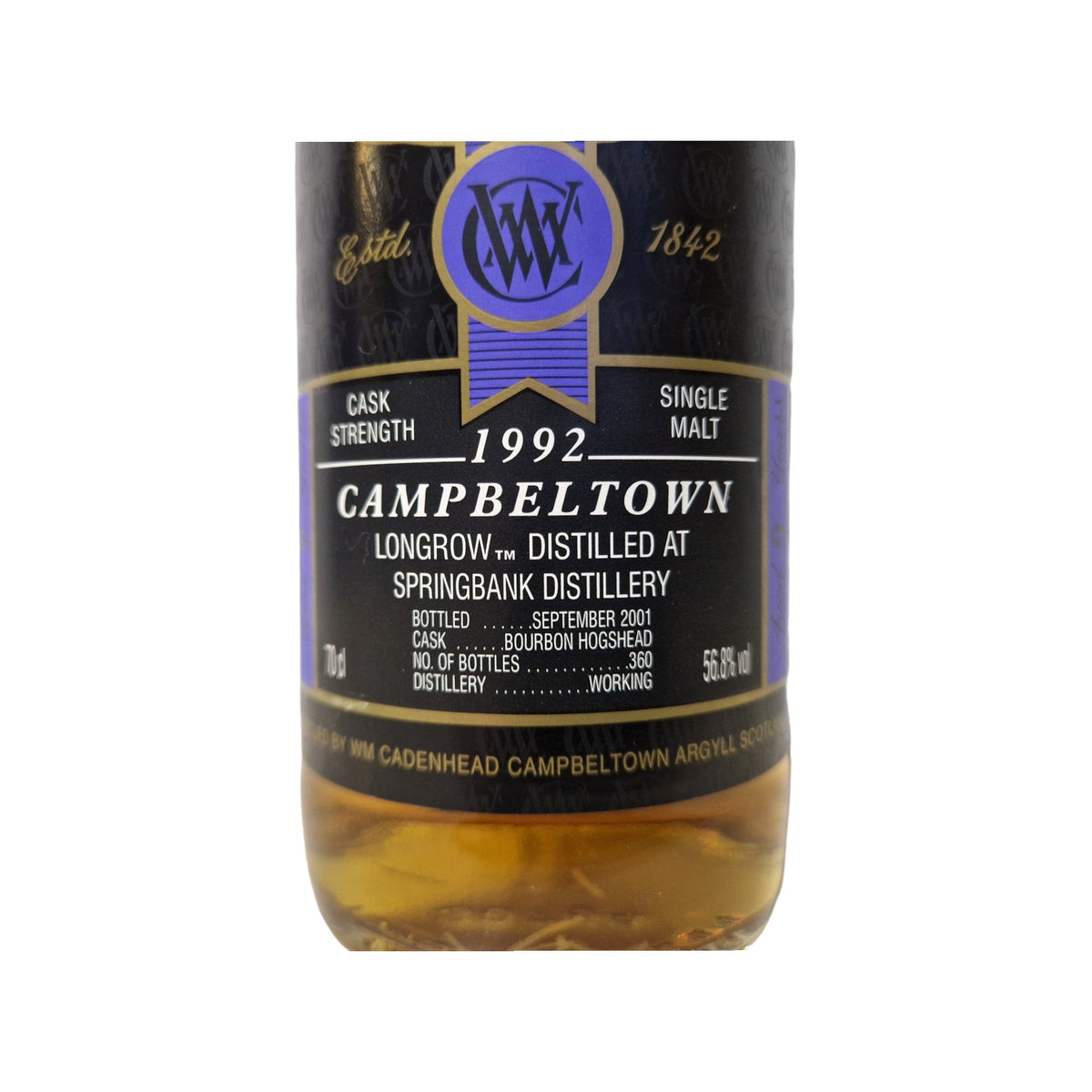 Longrow 1992 Cadenhead's Authentic Collection 9 Years 0,7 L