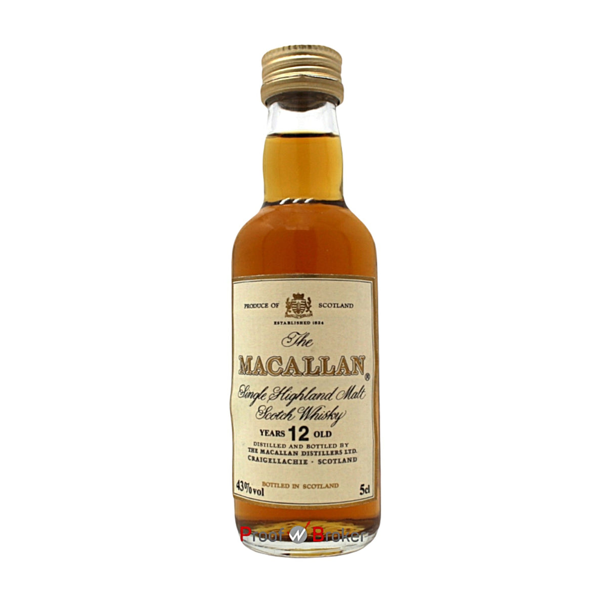 Macallan 12 Years Sherry Oak Miniatur 0,05 L