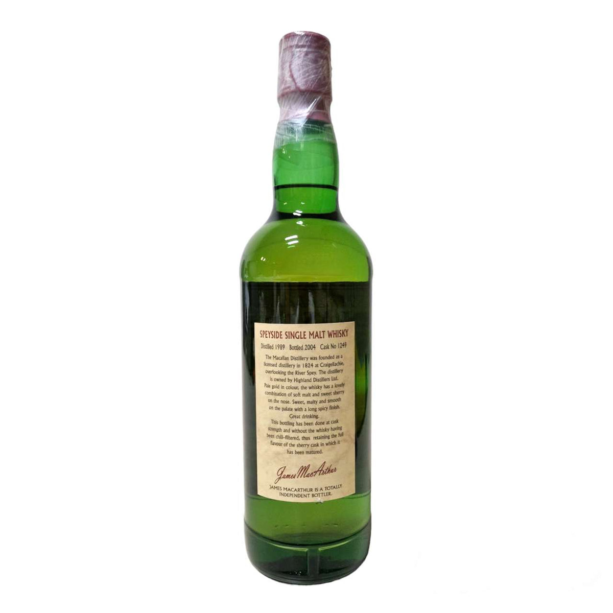 Macallan 1989 James MacArthur Cask Strength Selection 0,7 L