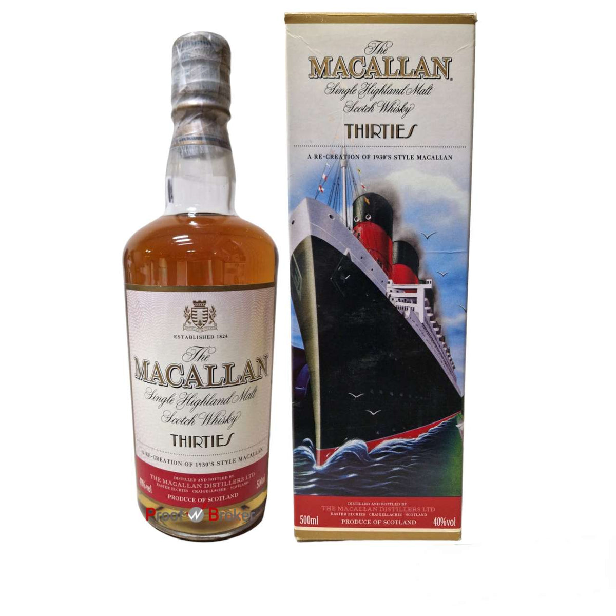 Macallan Travel Series 1930s Decades Thirties 0,5 L