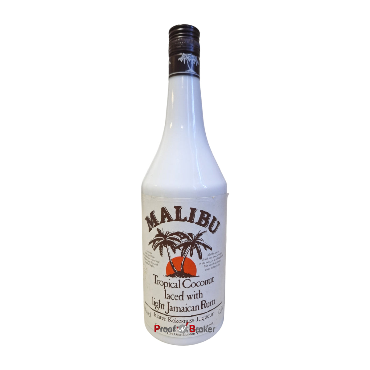 Malibu Tropical Coconut Bottled 1990s 0,7 L