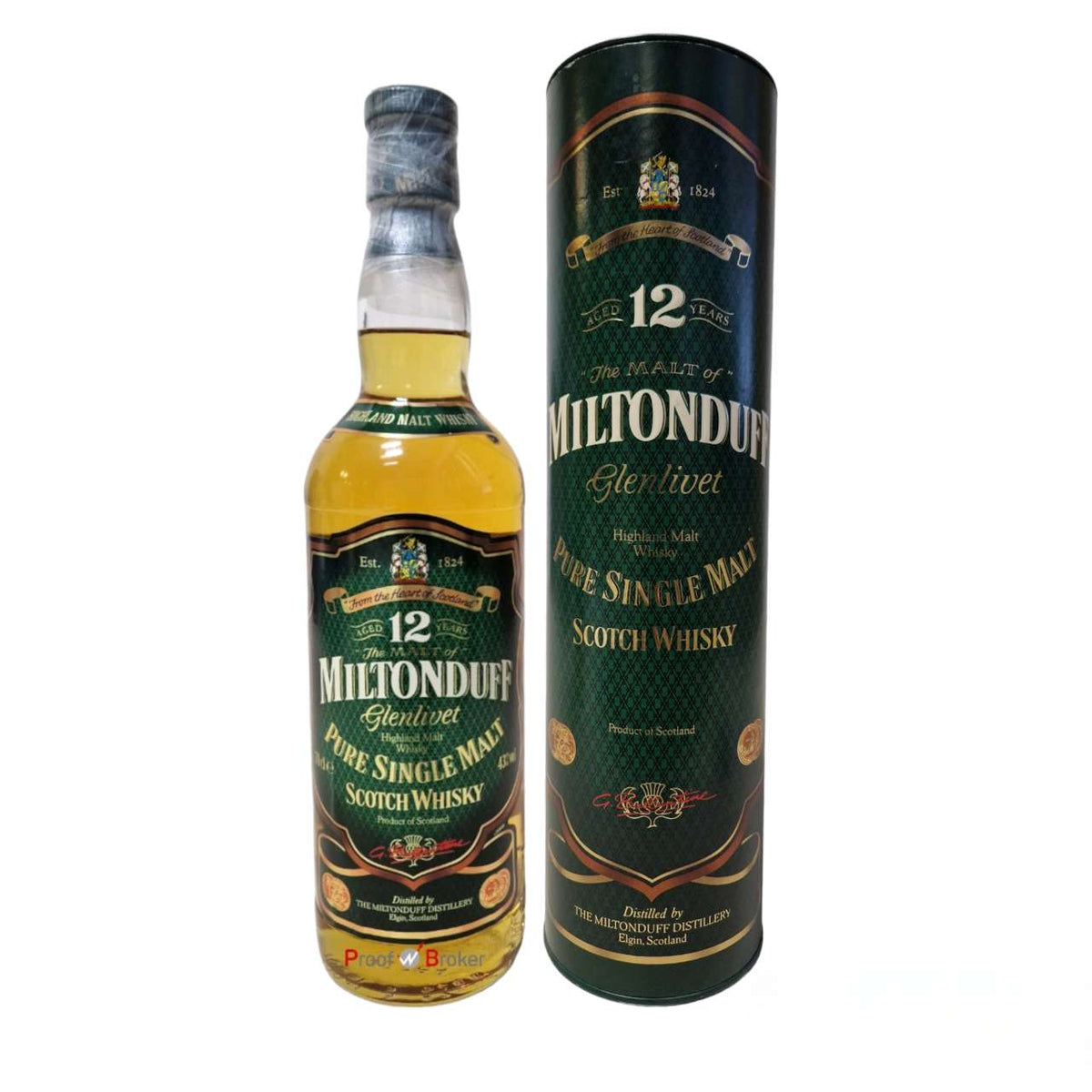 Miltonduff 12 Years Pure Single Malt Scotch Whisky 0,7 L