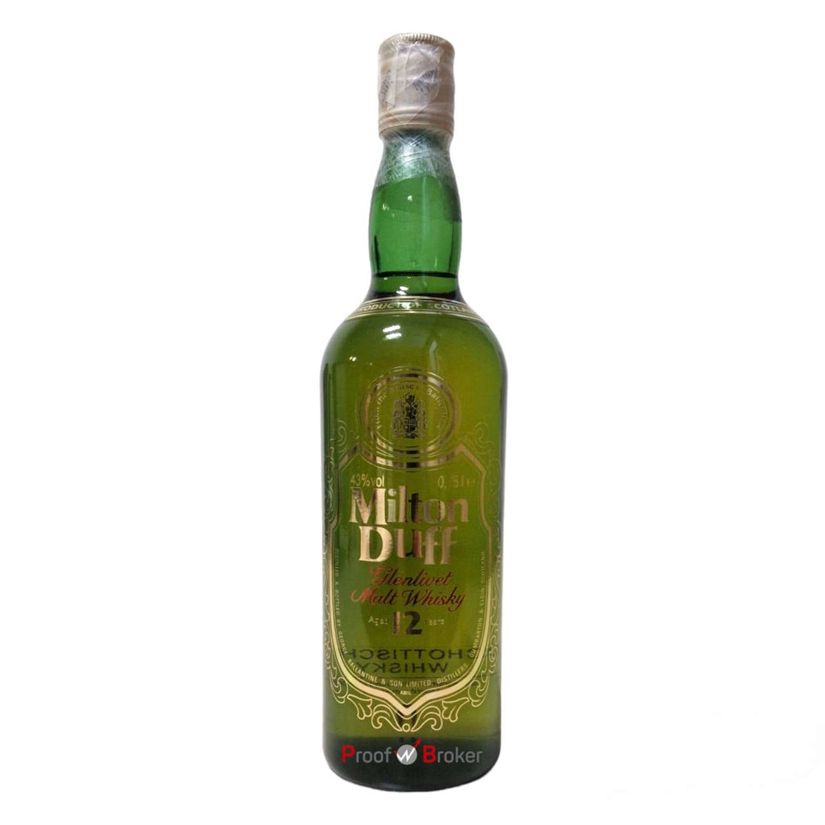 Miltonduff Glenlivet 12 Years Old 0,75 L