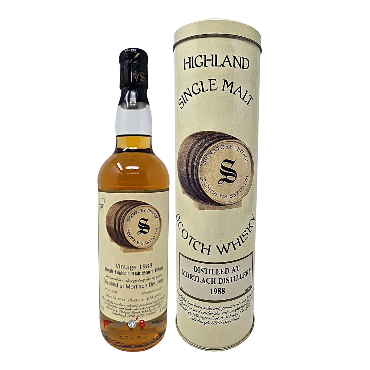 Mortlach 1988 Bottled 1998 Signatory Vintage 0,7 L