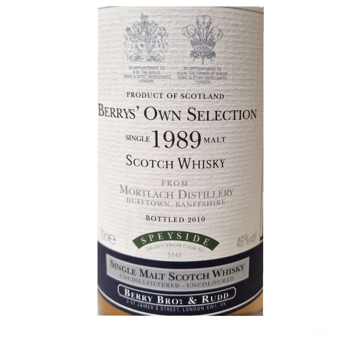 Mortlach 1989 Berrys' Own Selection 0,7 L
