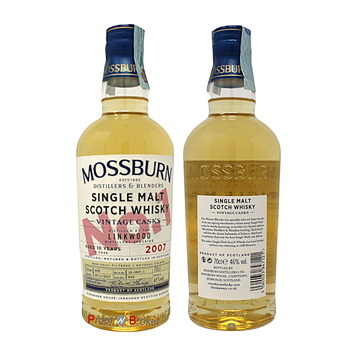 Mossburn Linkwood 10 Years Vintage Cask No.1 0,7 L