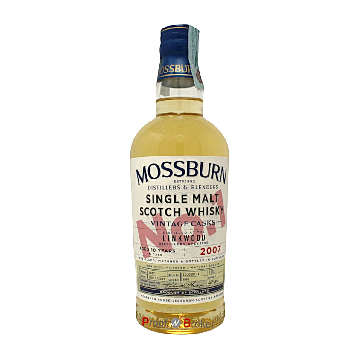 Mossburn Linkwood 10 Years Vintage Cask No.1 0,7 L