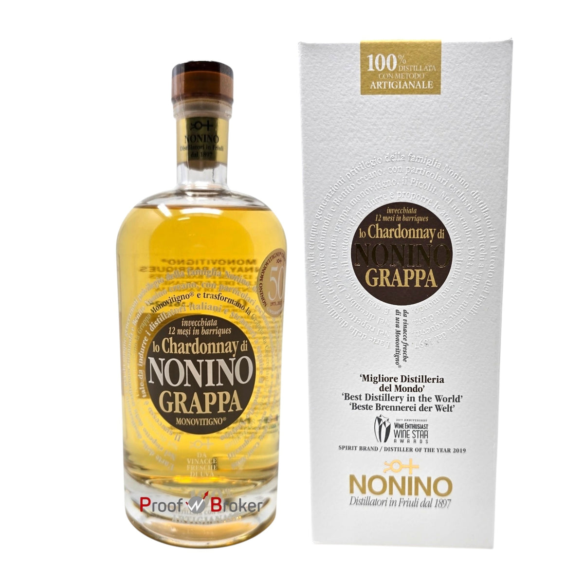 Nonino Grappa Lo Chardonnay Barrique Monovitigno 0,5 L