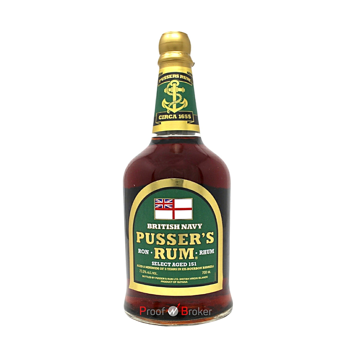 Pusser's British Navy Select Aged 151 Rum 0,7 L