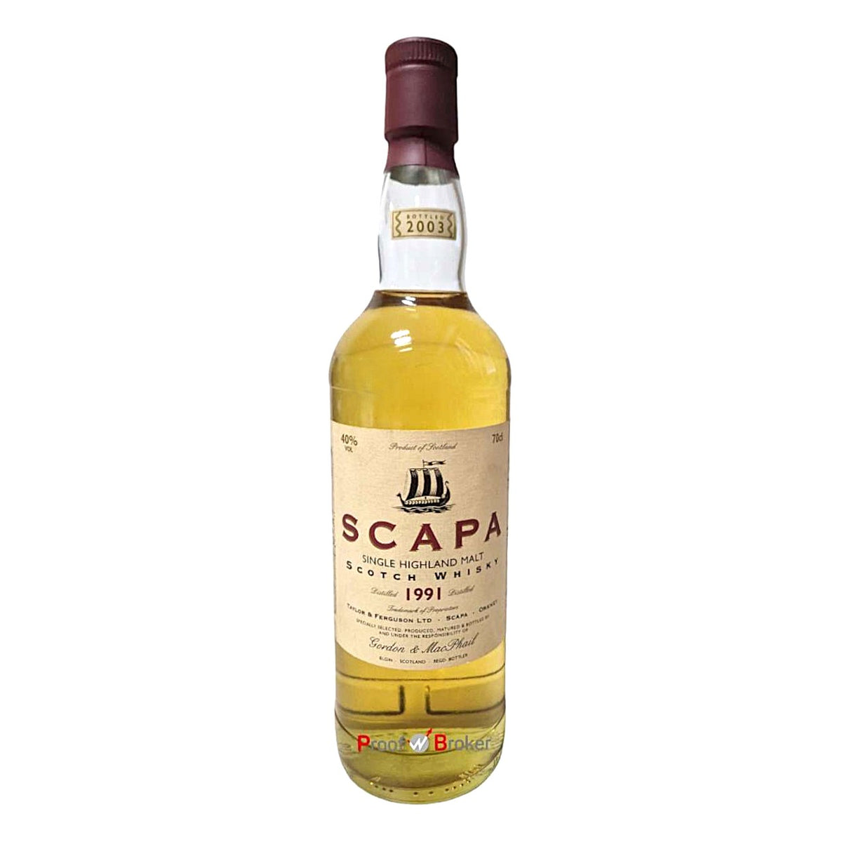 Scapa 1991 Gordon & MacPhail 2003 Bottling 0,7 L