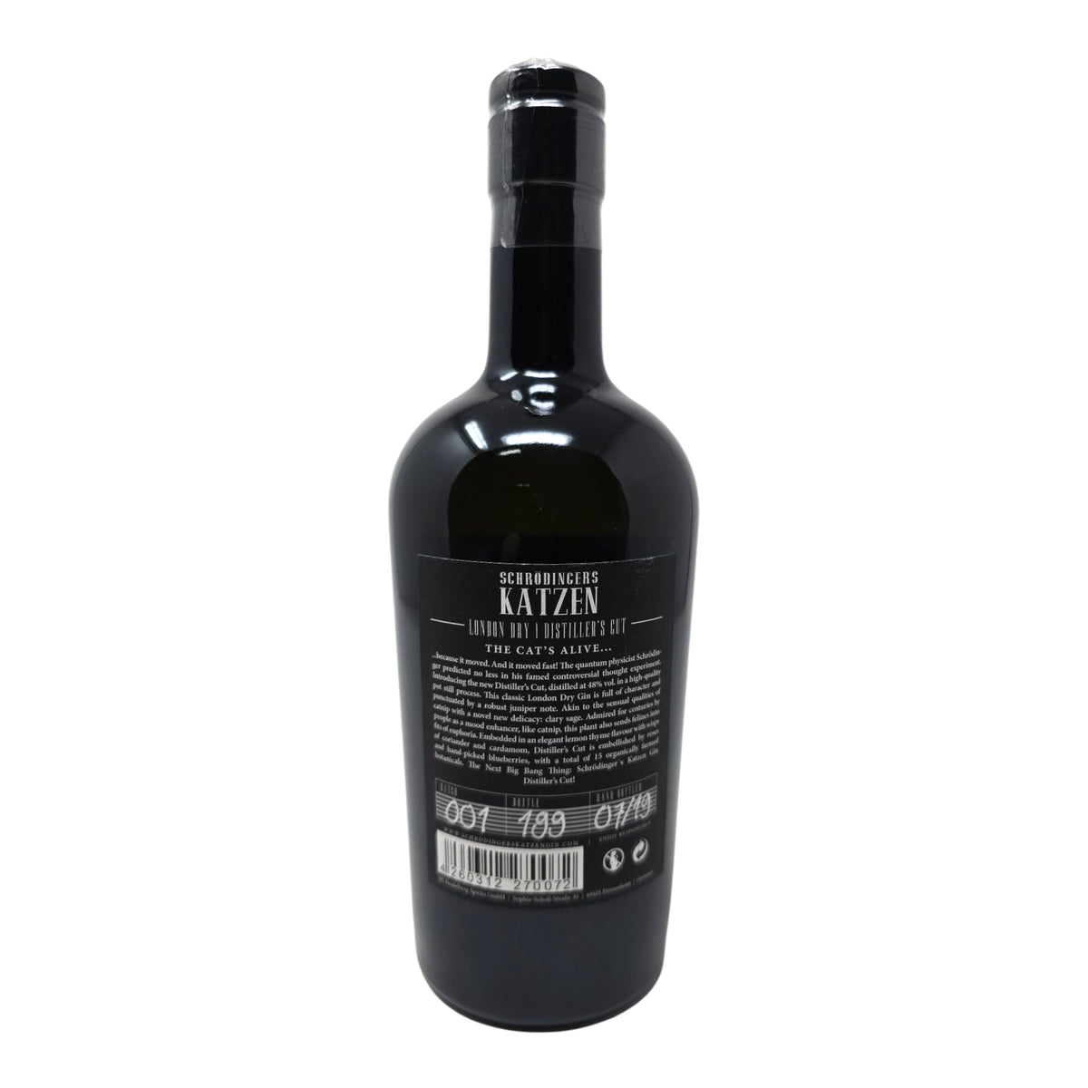 Schrödingers Katzen Gin Distillers Cut Batch 001 0,5 L