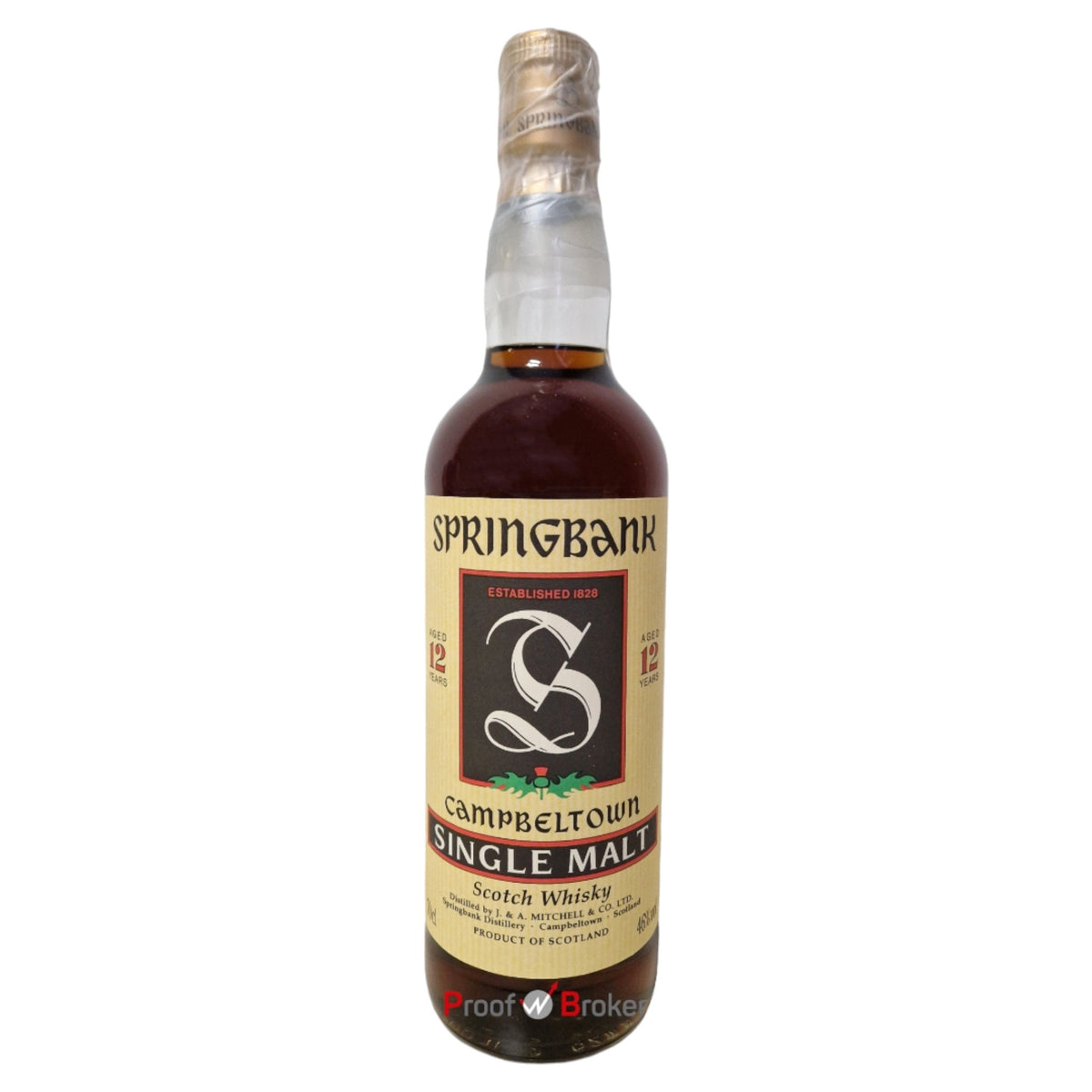 Springbank 12 Years Old Green Thistle Golden Capsule 0,7 L