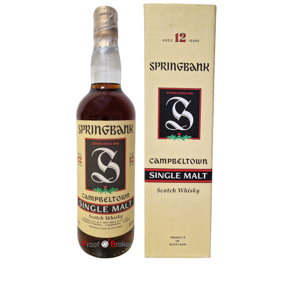 Springbank 12 Years Old Green Thistle Golden Capsule 0,7 L